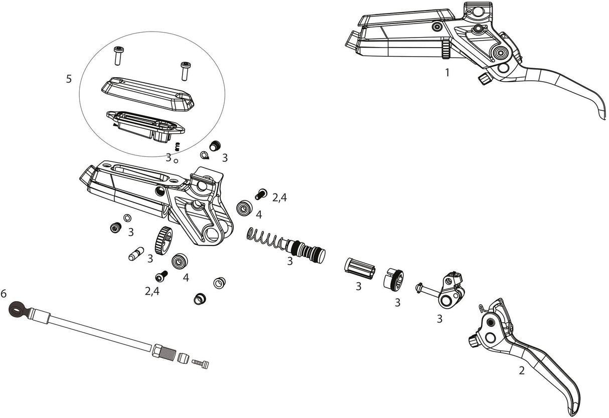 Sram brake lever compl. brake lever ult stealth
