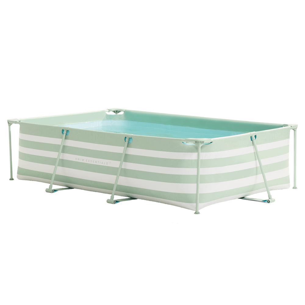 Piscina a rayas verdes de lujo de lujo, 300x200x75cm