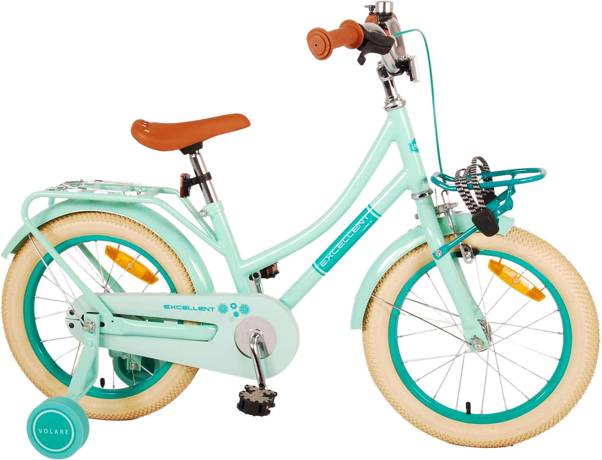 Volare Excelente bicicleta para niños - niñas - 16 pulgadas - verde - 95% ensamblada