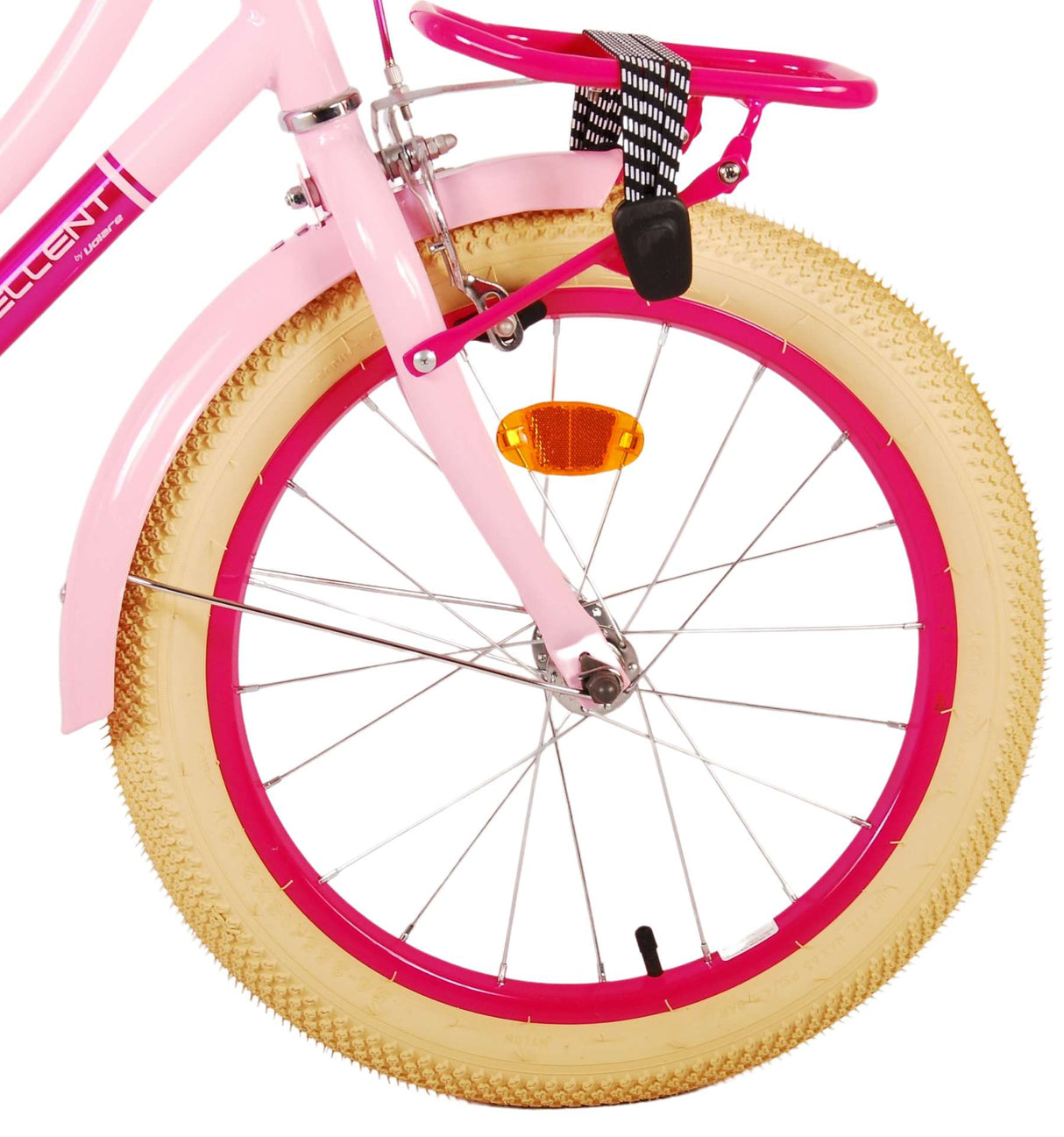 Volare Excellent Children's Bicycle - Girls - 18 inch - Pink - 95% assembled