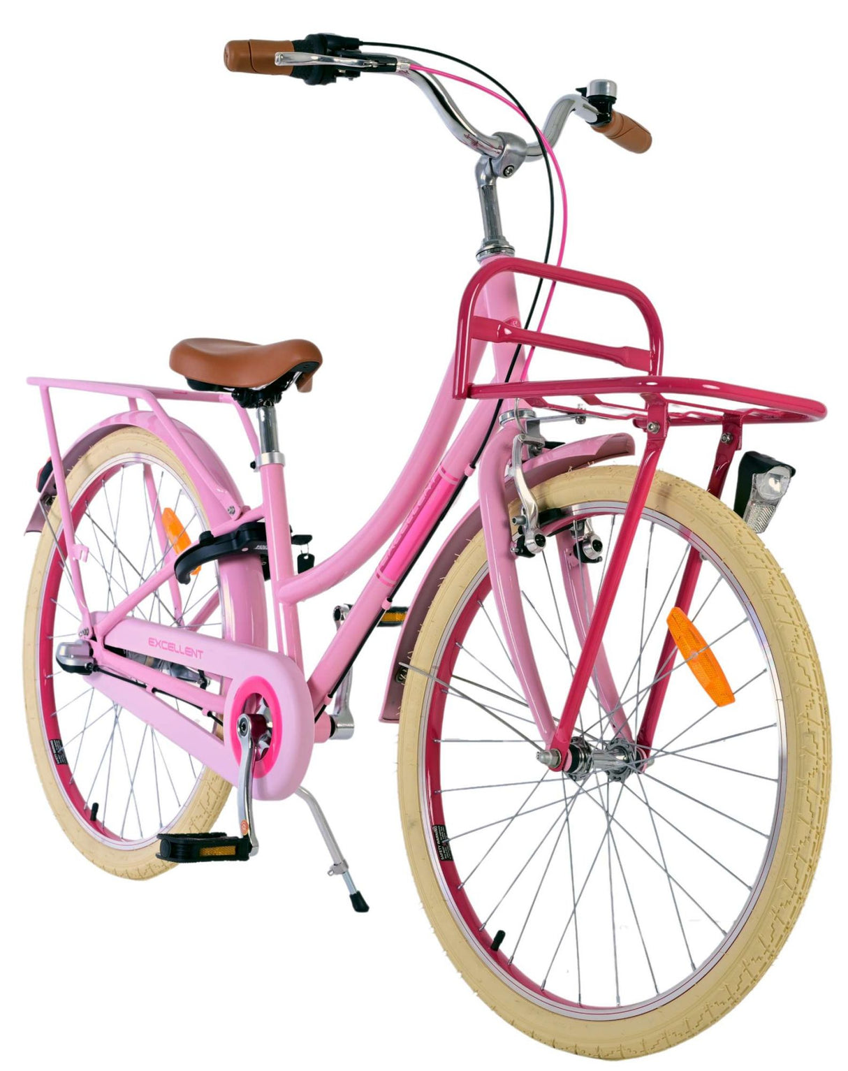 Volare Excellent Kinderfiets - Meisjes - 24 inch - Roze - 3 Versnellingen