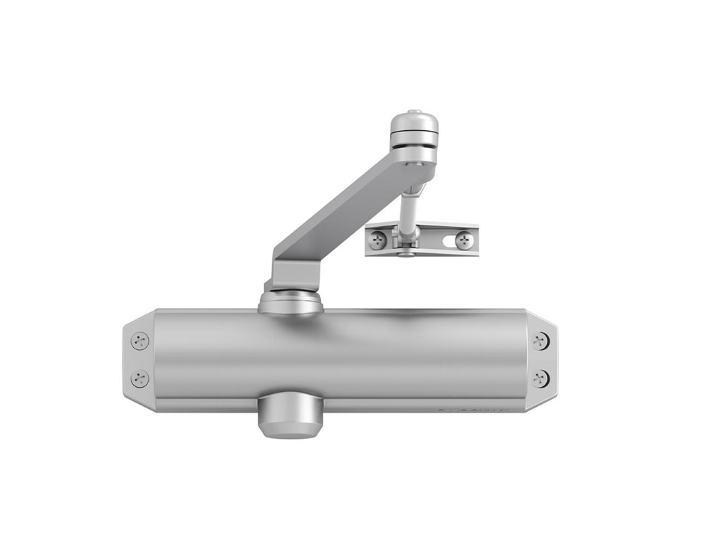 Assa abloy dc120 deurdranger en 2 3 | inclusief schaararm | kleur zilver ev1. | 180-15 ° - 10037201