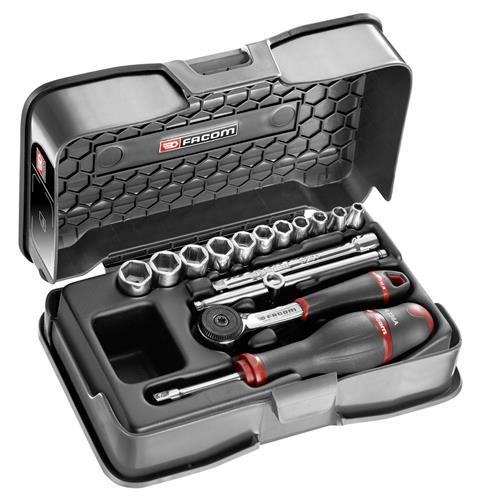 Facom doppendoos 1 4' 6-k mm r.161b 15 stuks