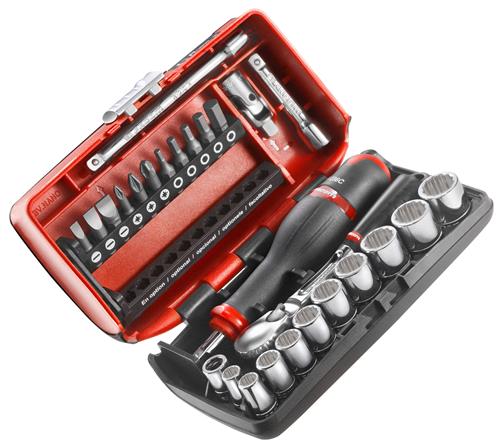 Facom compacte 1 4’’ dopset 12 kant ratel stofdicht