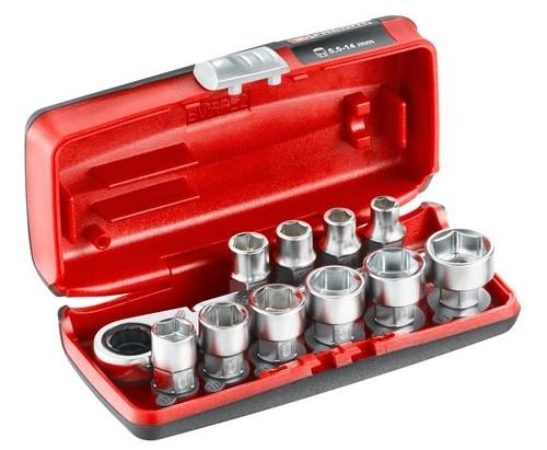 Facom 11-del dopset 6 kant 1 4' 180hx