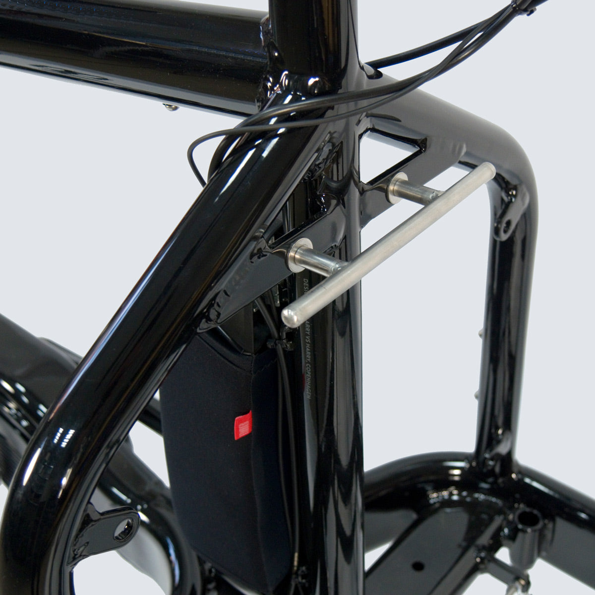 Fahrer bicycle bag holder bullitt bar silver