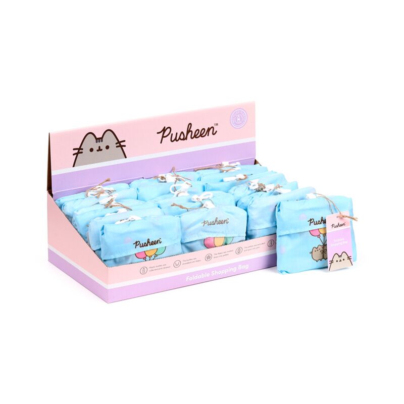 Opvouwbare tas - pusheen de kat ballon
