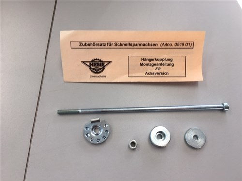 Hebie axle set v coupling low f2