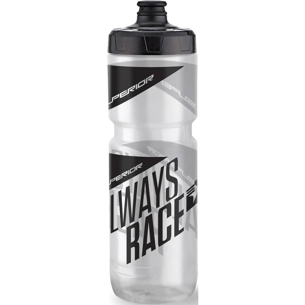 Superior bidon 750ml zwart grijs