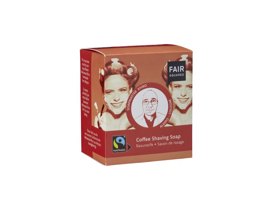 Fair squared vaste scheerzeep - koffie - 160 gram