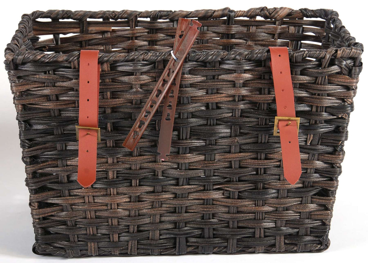 junior bicycle basket brown 30 liters