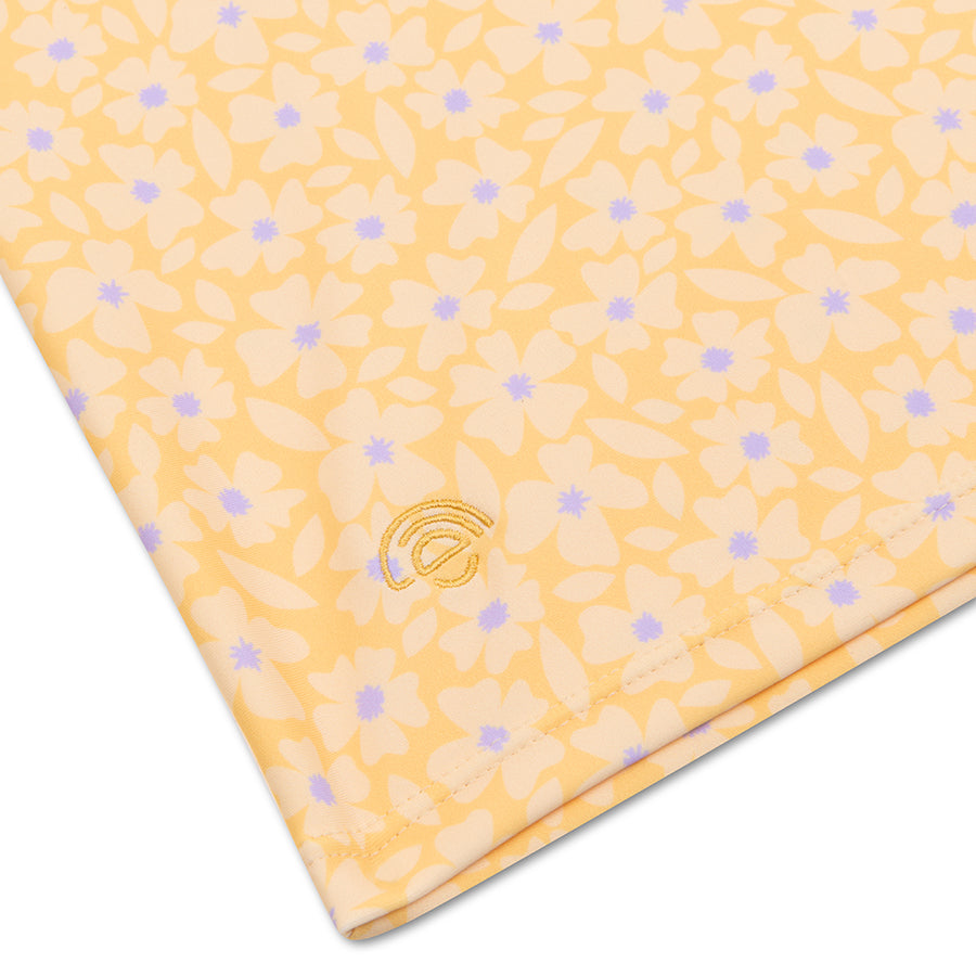 Florish | Gelbes UV -Schwimmhemd mit kurzen Ärmeln