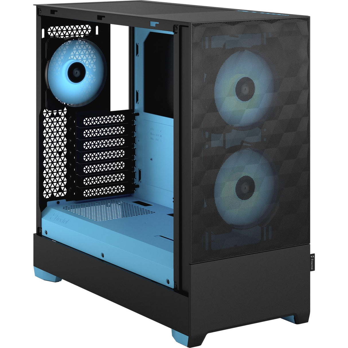 Fractal Design Pop Air RGB cyan Core Tg Clear Tint