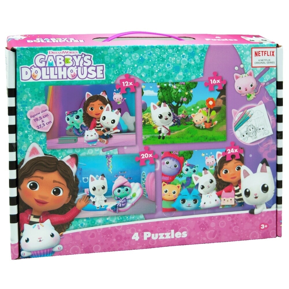 Gabby's dollhouse 4 puzzles