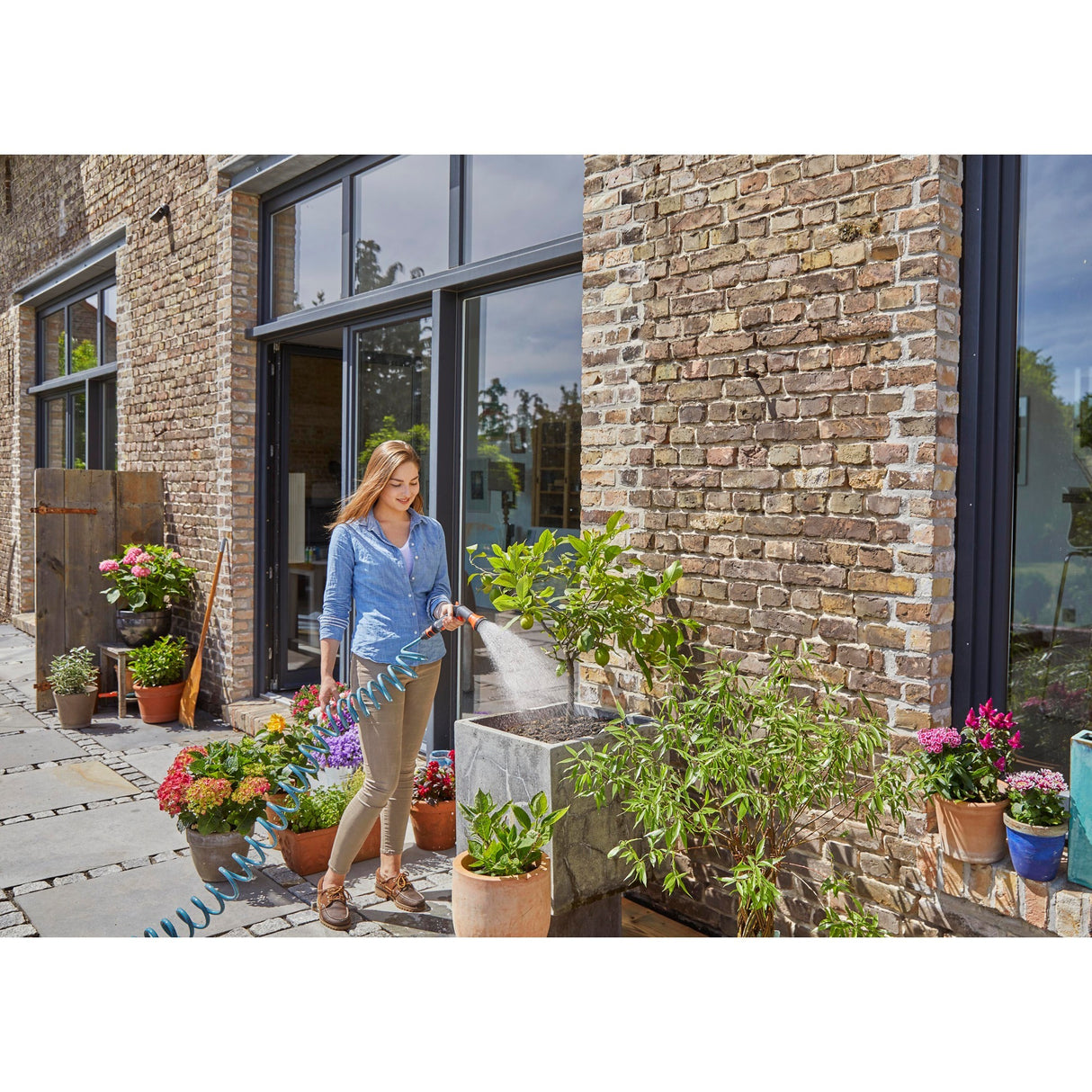 GARDENA spiralinių žarnų rinkinys