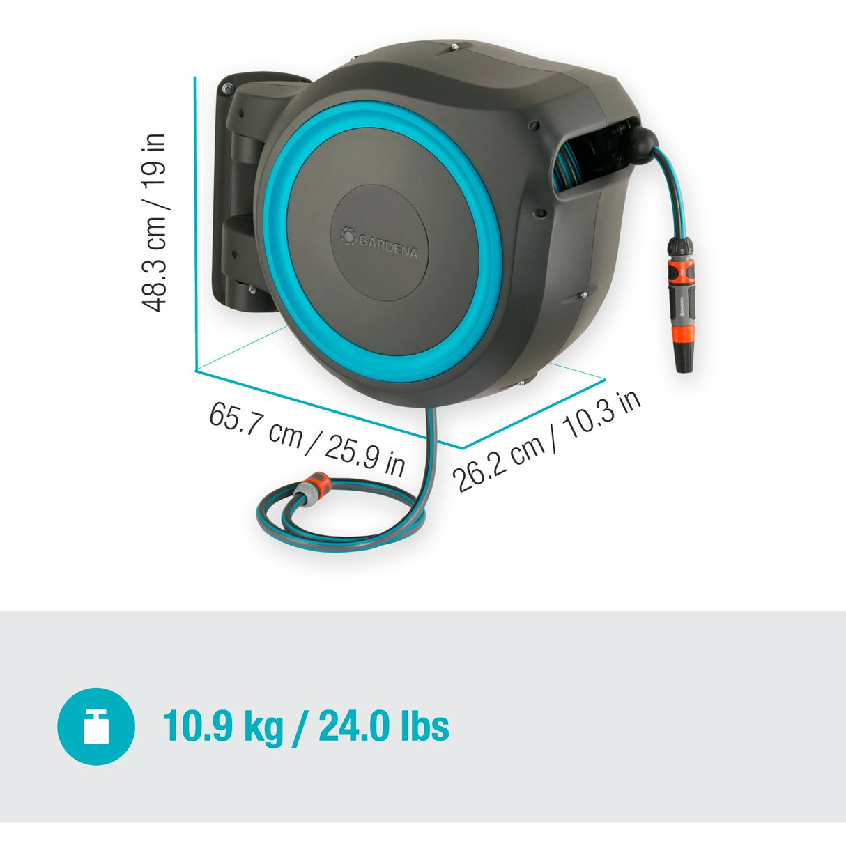 GARDENA fali tömlődoboz RollUp M L