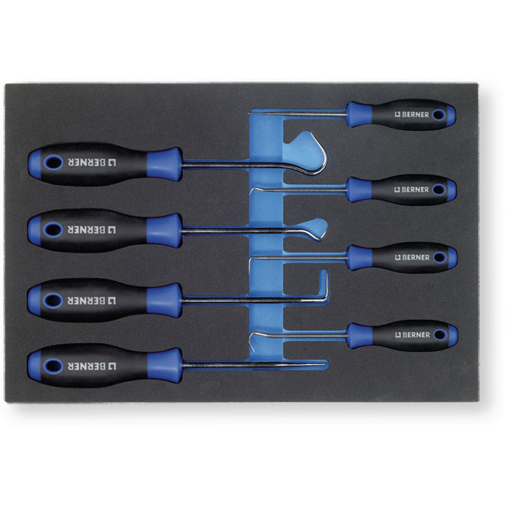 Berner hook set 8-piece in foam insert