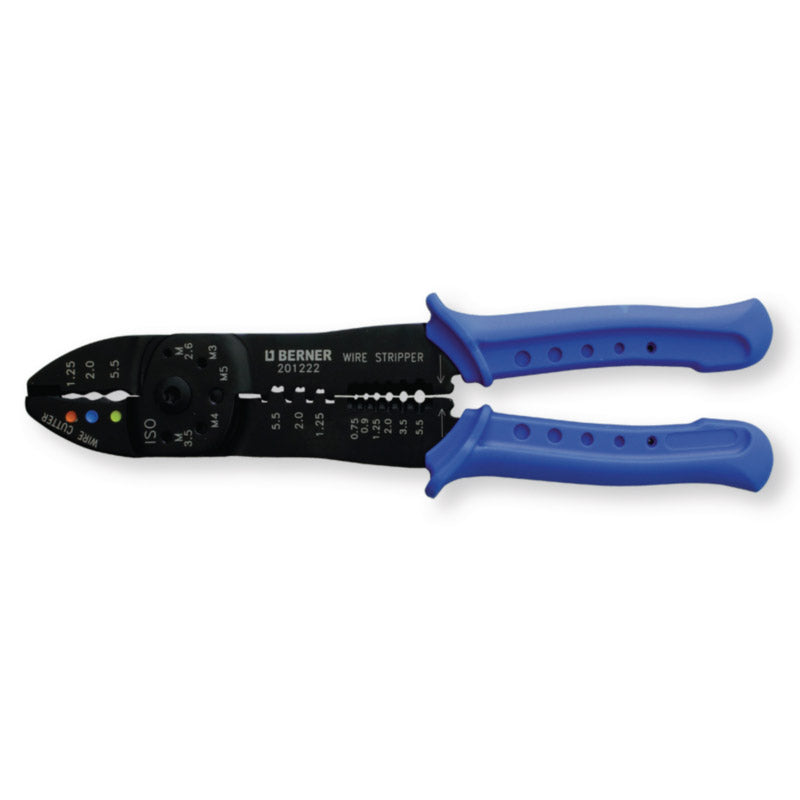 201222 cable lug pliers for cutting, stripping and crimping