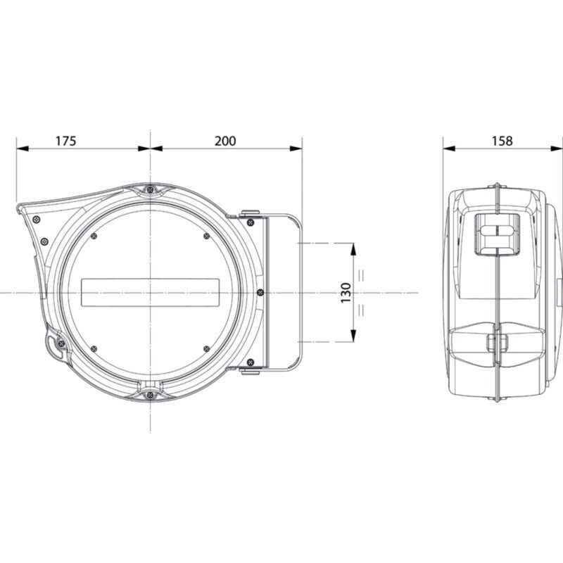 Berner luchthaspel 15bar 10m ø8mm zelfoprollend oranje