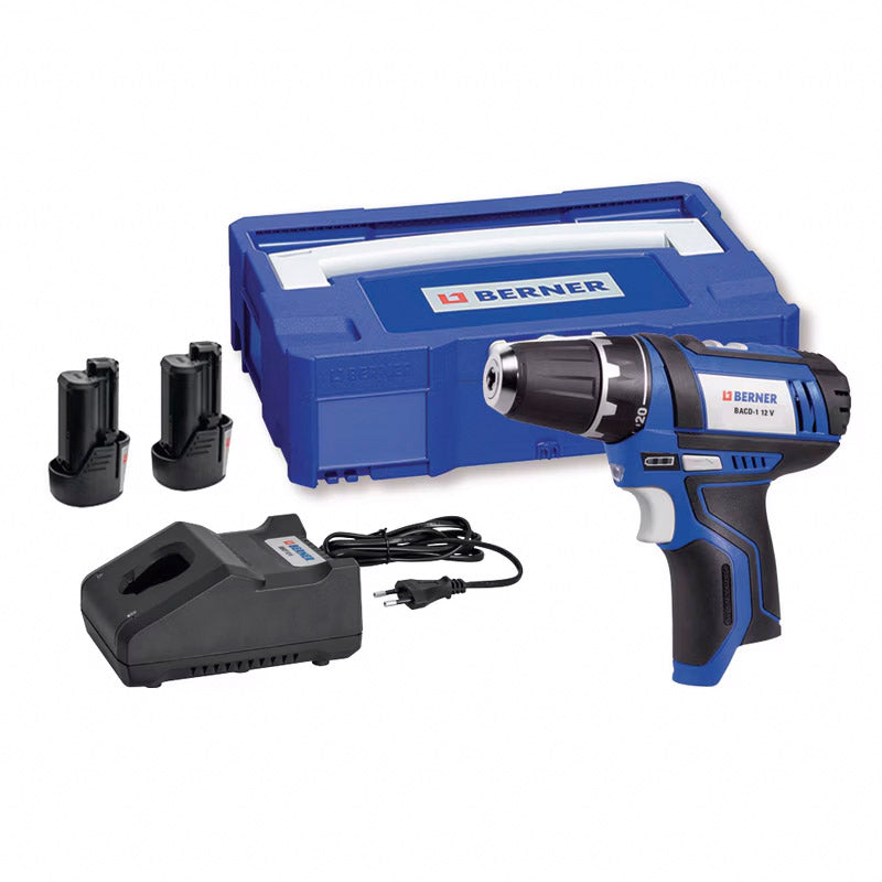 Berner 12V 2.0Ah screwdriver in case