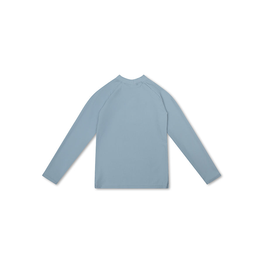 Toni puri | Camicia da nuoto UV verde con maniche lunghe