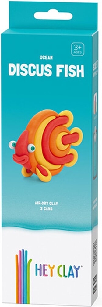 Hey-clay oceaan discus fish 3 cans boetseerklei