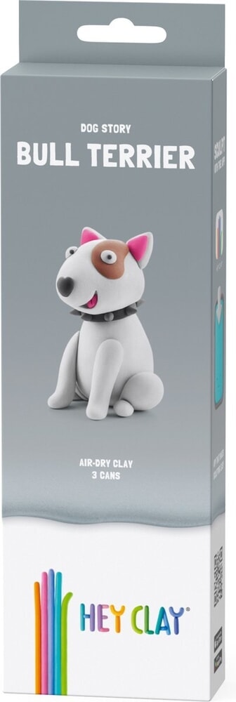 Hey-clay bull terrier 3 cans boetseerklei