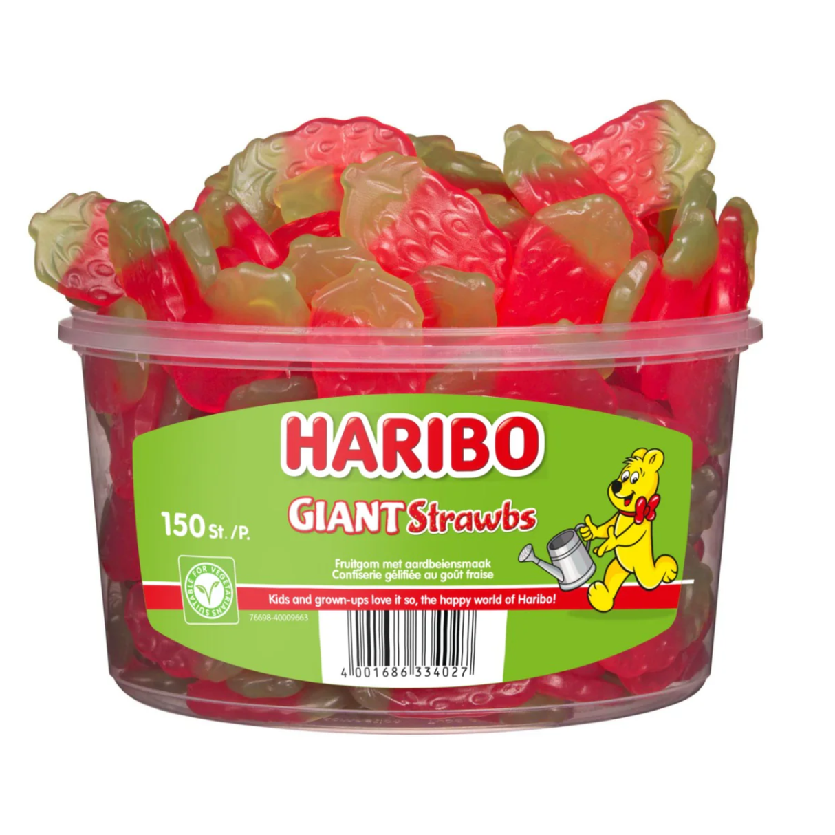 Haribo strawberries (150 pieces)