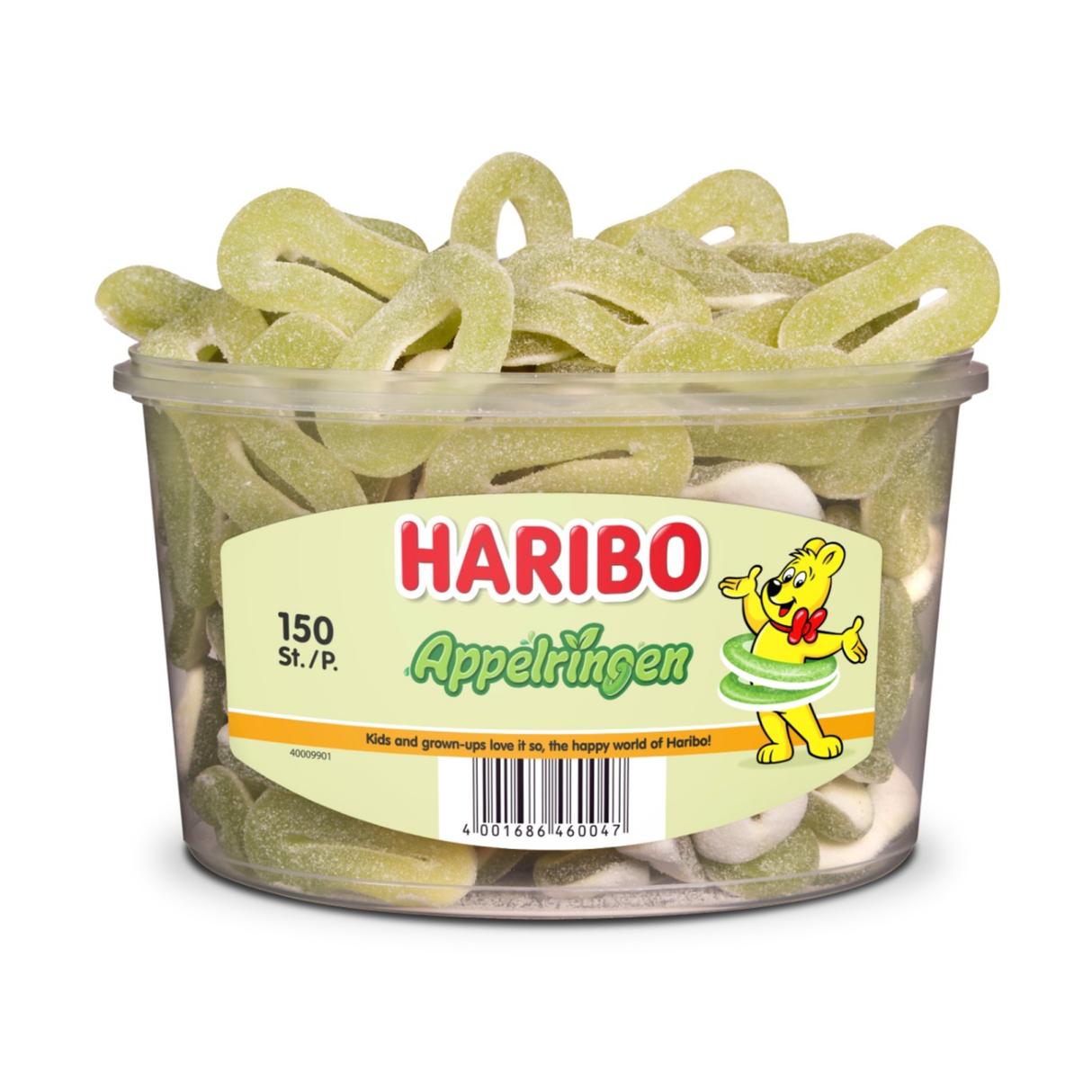 Haribo æbleringe (150 stk.)