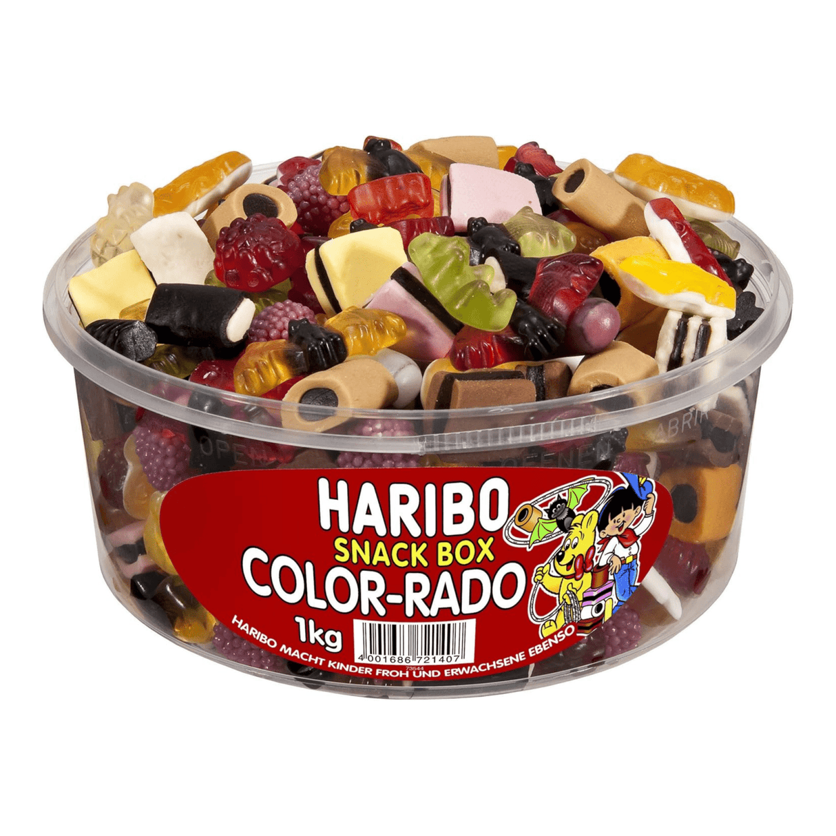 Caixa de festa Haribo color-rado (12x 750gr)