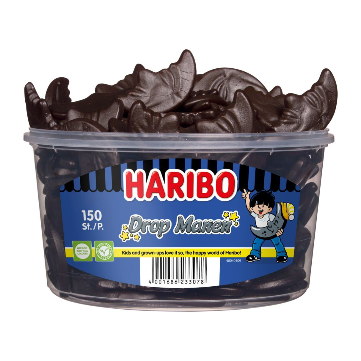 Haribo licorice half moons (150 pieces)