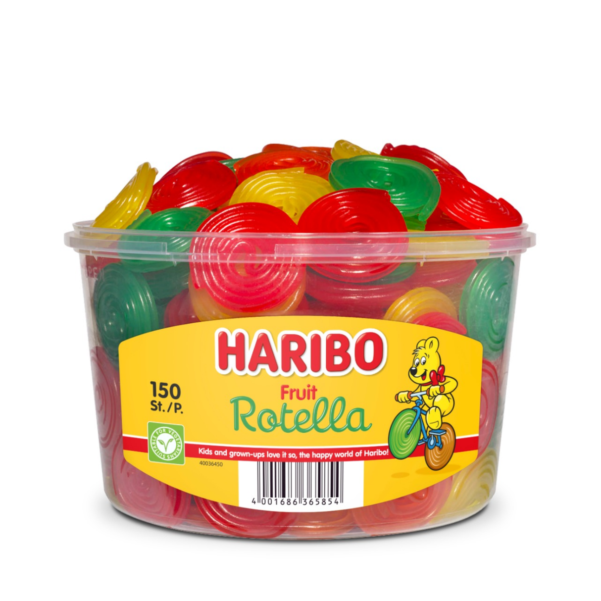 Haribo fruit rotella (150 pieces)