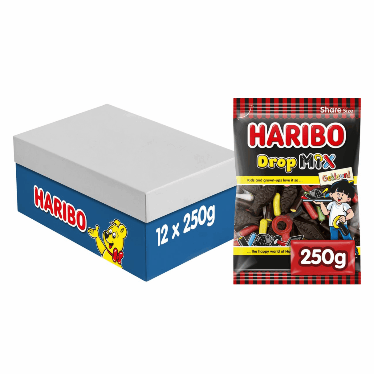 Mezcla de regaliz de colores Haribo (12x 250gr)