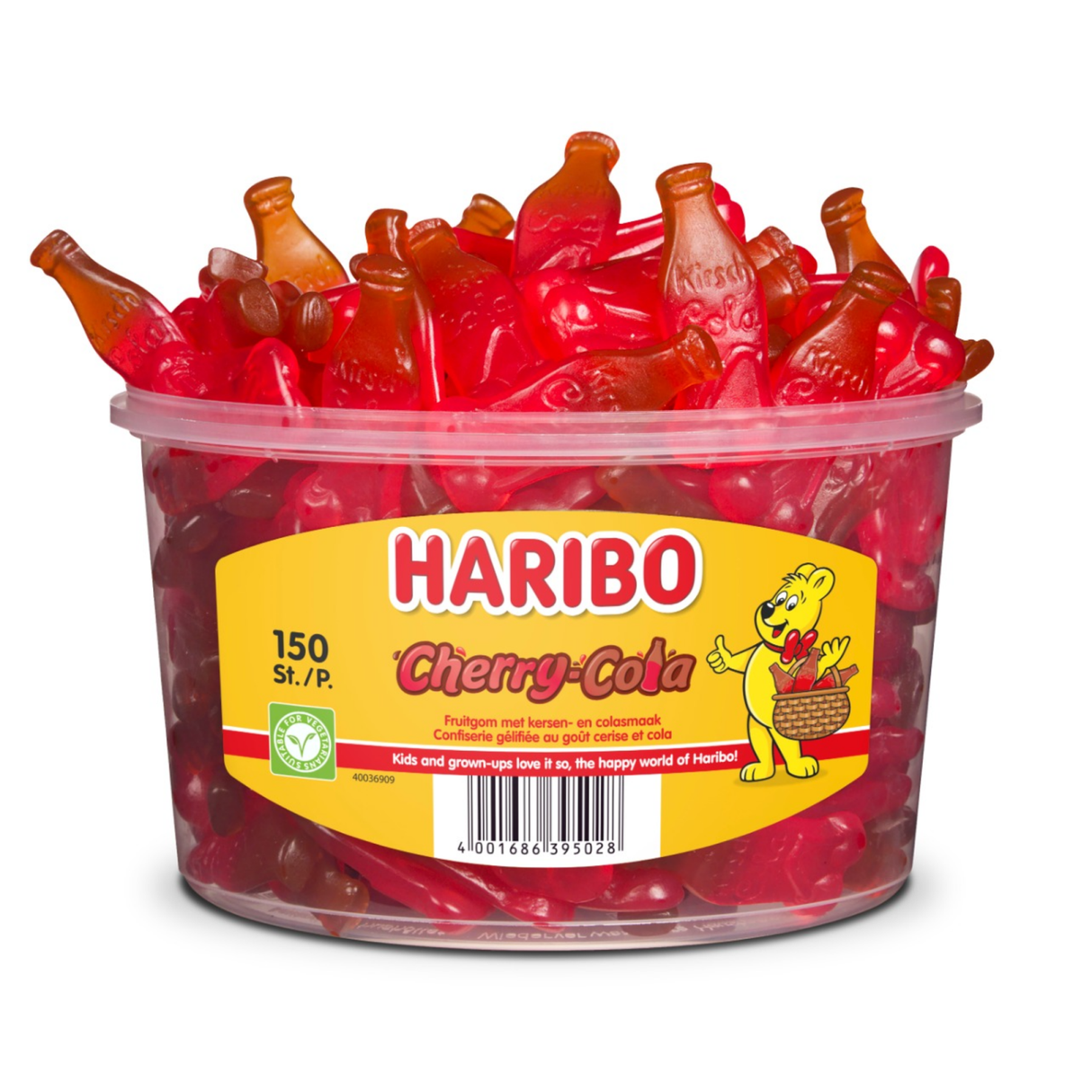 Haribo cherry cola (150 stykker)