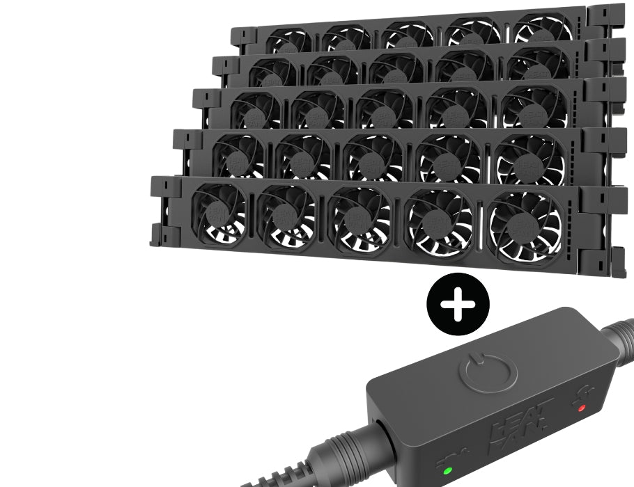 Heatfan 5 - Kühlerlüfter Cinco - Schwarz + Berührungssensor