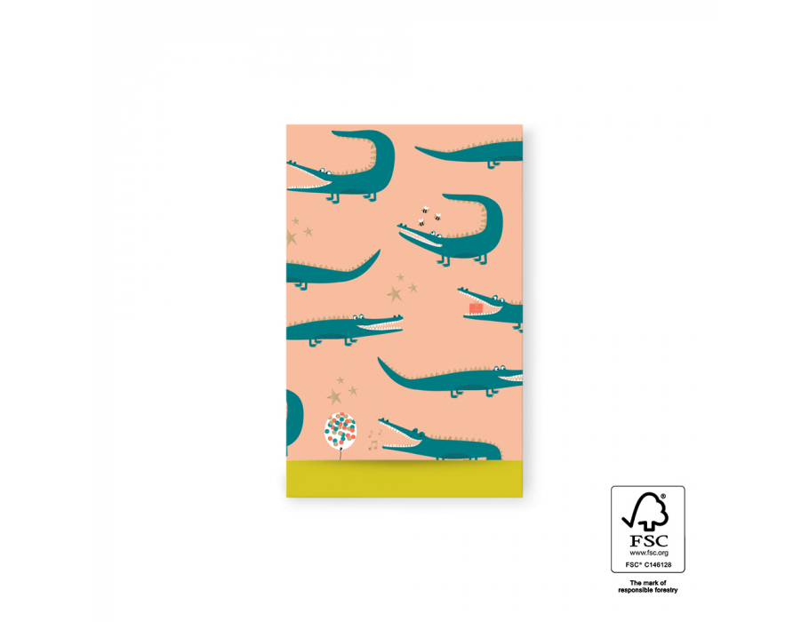 House of products gift bags - crocodile - yellow - 12x19cm - 200 pcs