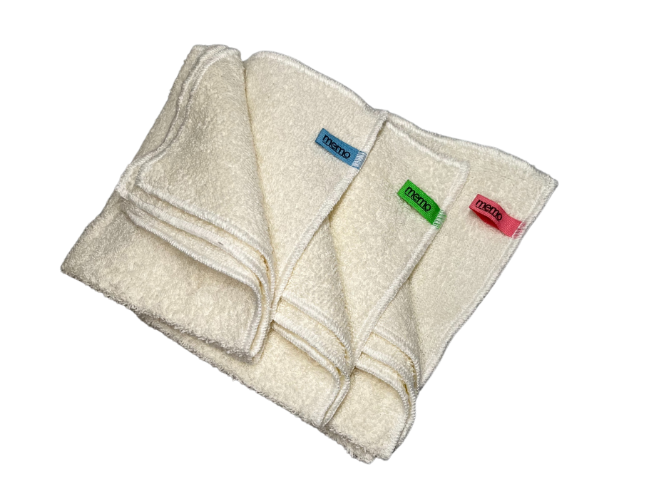 Memo household towels with color labels - 30cm x 30cm - pack of 3