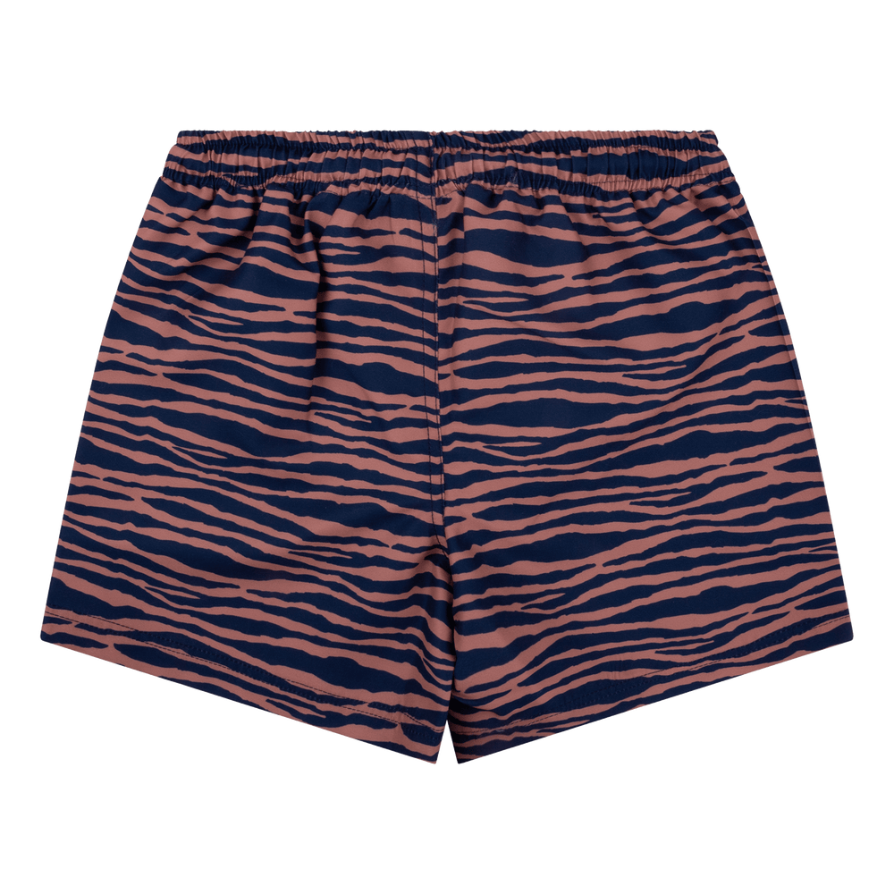 Strisce vibranti | Trunks da nuoto arancione blu