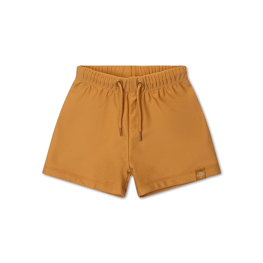 Pure Tones | yellow UV swimming trunks for boys
