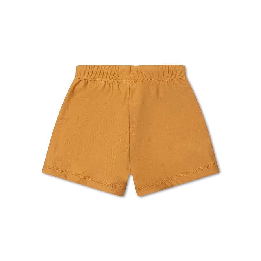 Pure Tones | yellow UV swimming trunks for boys