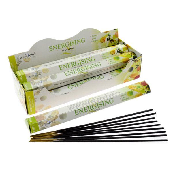 37115 energizing - stamford hex aromatherapy incense sticks