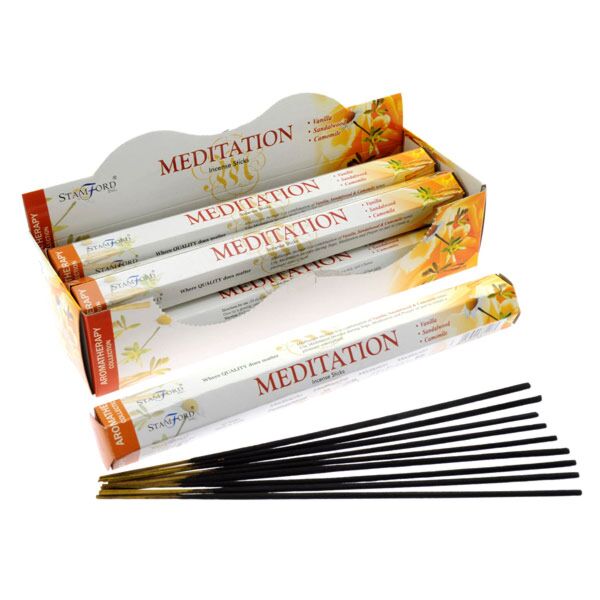 37117 meditation - stamford hex aromatherapy incense sticks