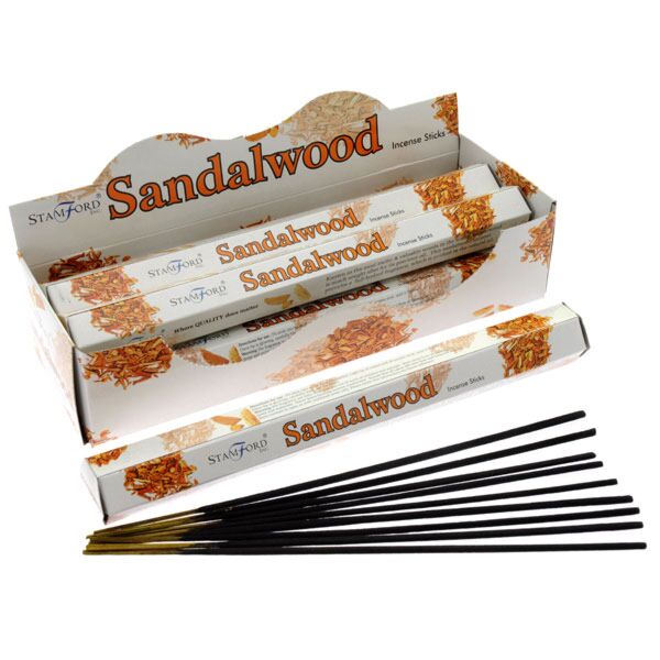 37107 sandalwood - stamford premium hex incense sticks
