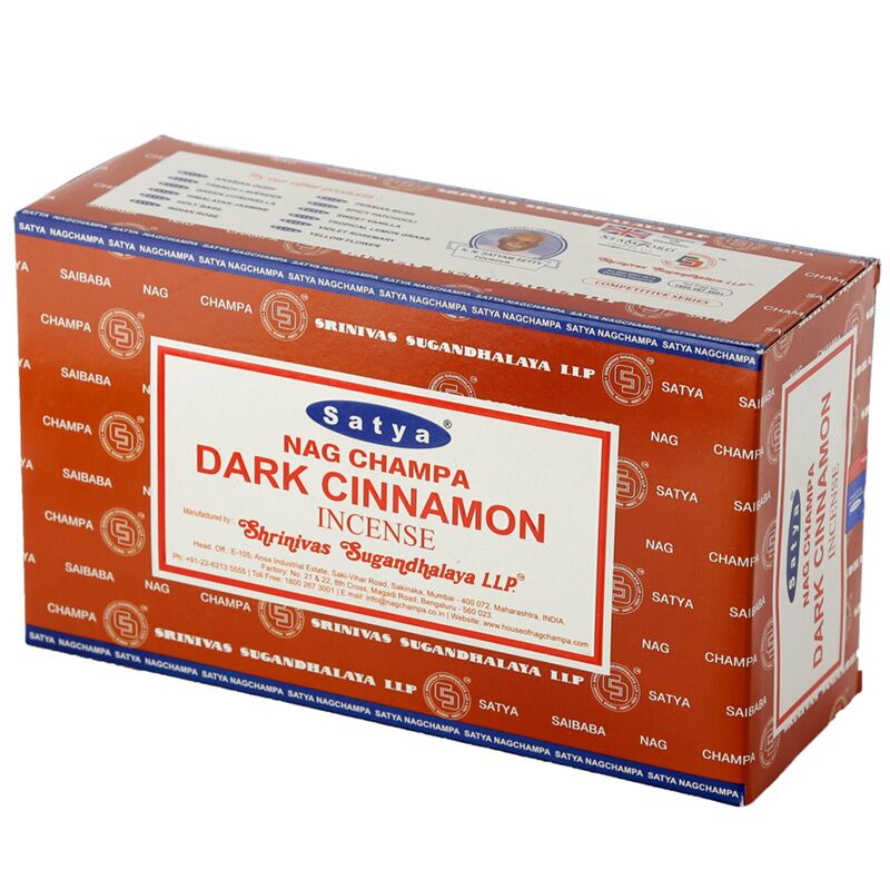 01349 dark cinnamon - satya nag champa incense sticks