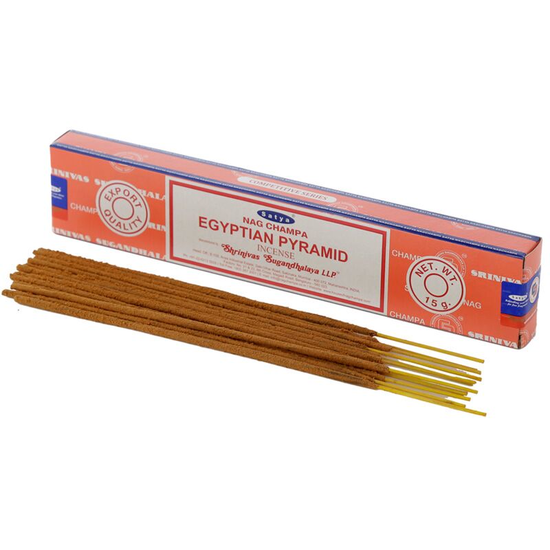 01350 Pirâmide egípcia - bastões de incenso satya nag champa