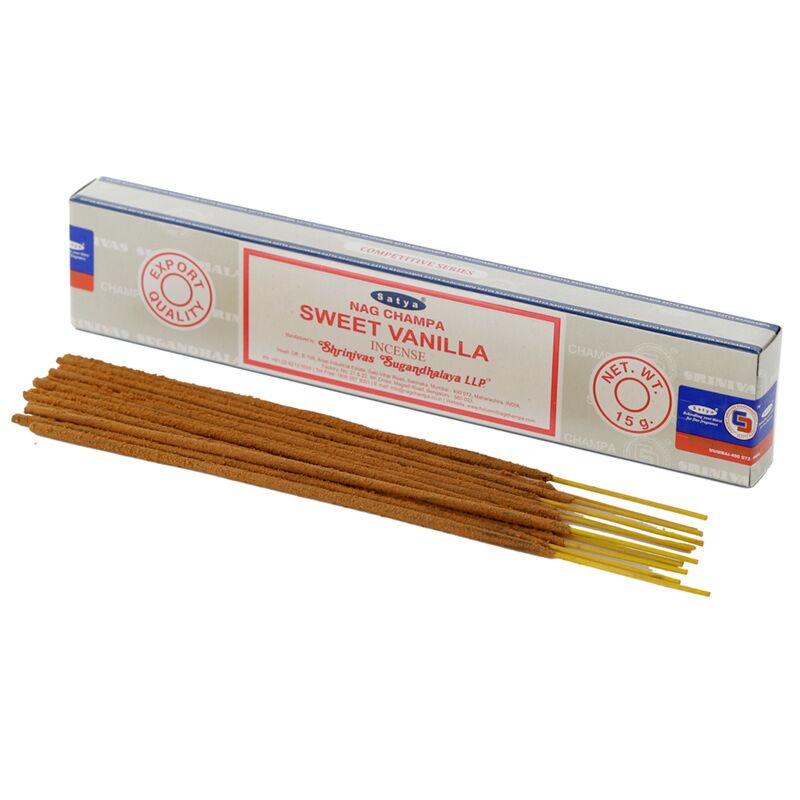01365 sweet vanilla - satya nag champa incense sticks