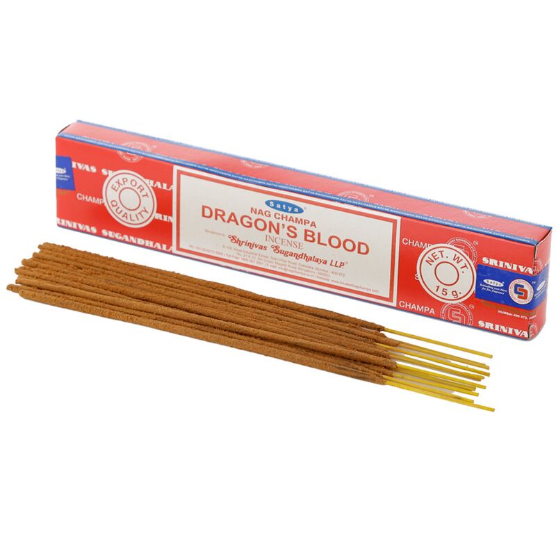 01407 vfm dragon's blood - satya nag champa incense sticks