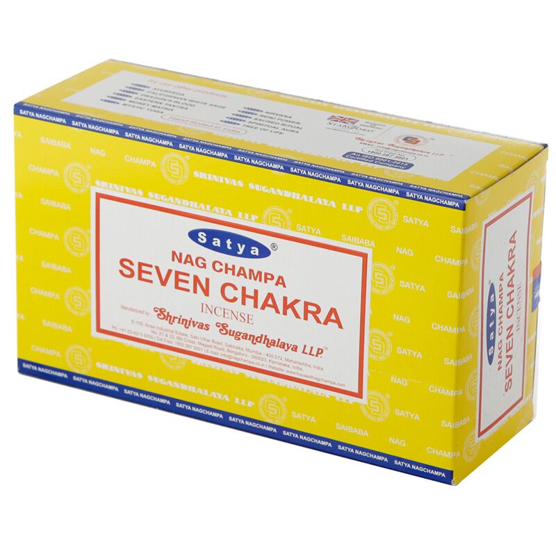 01412 vfm seven chakra - satya nag champa incense sticks