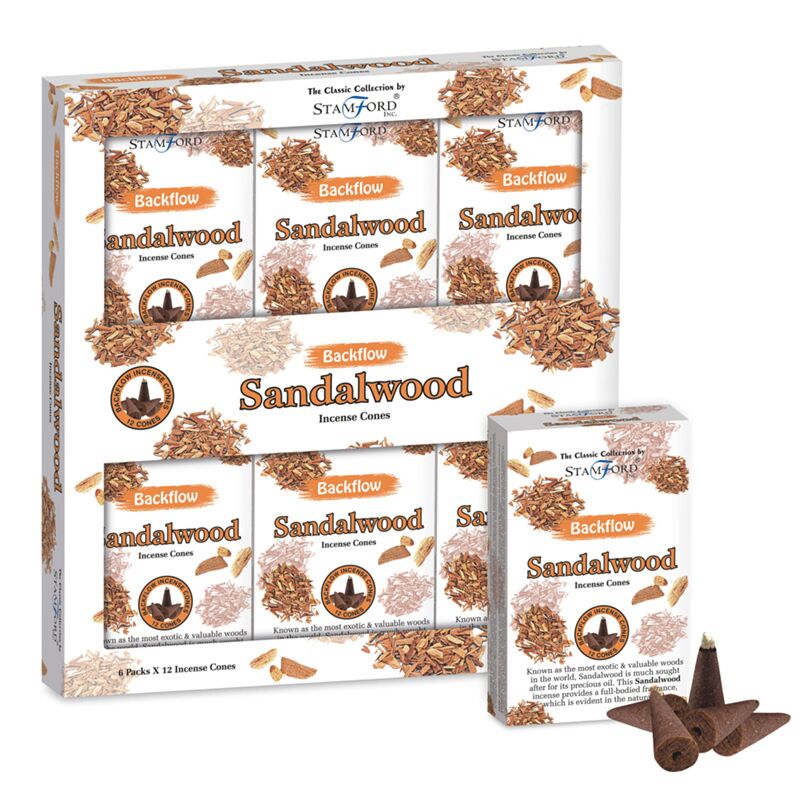37430 Stamford Backflow Incense Cones - Sandalwood