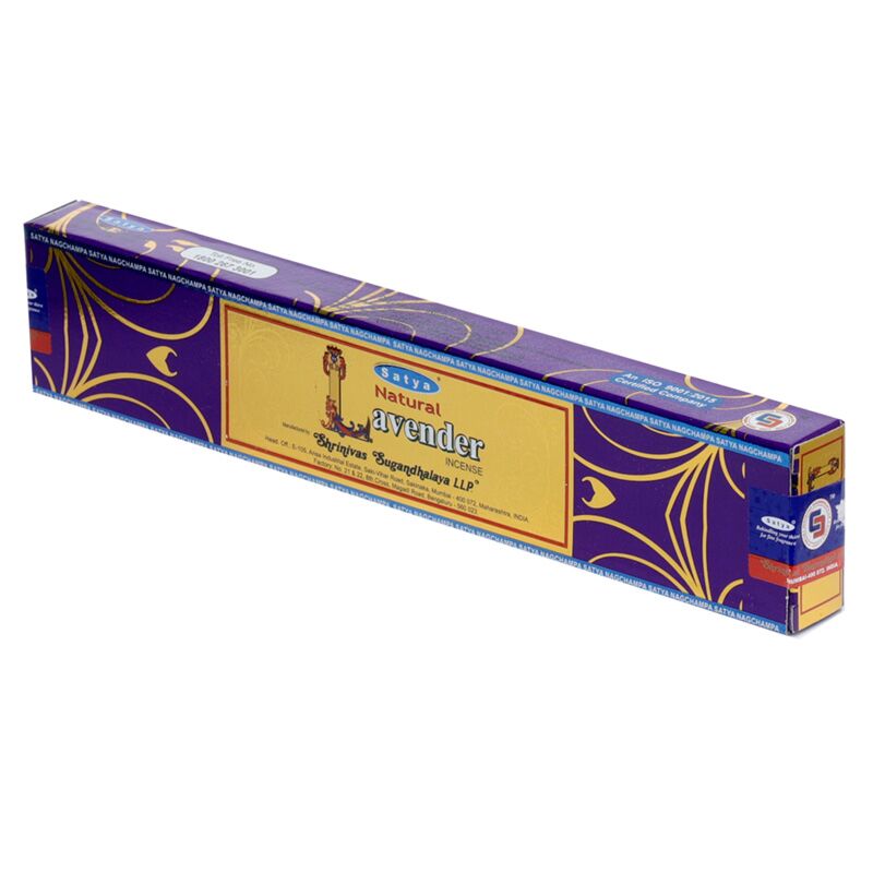 01444 natural lavender - satya nag champa incense sticks